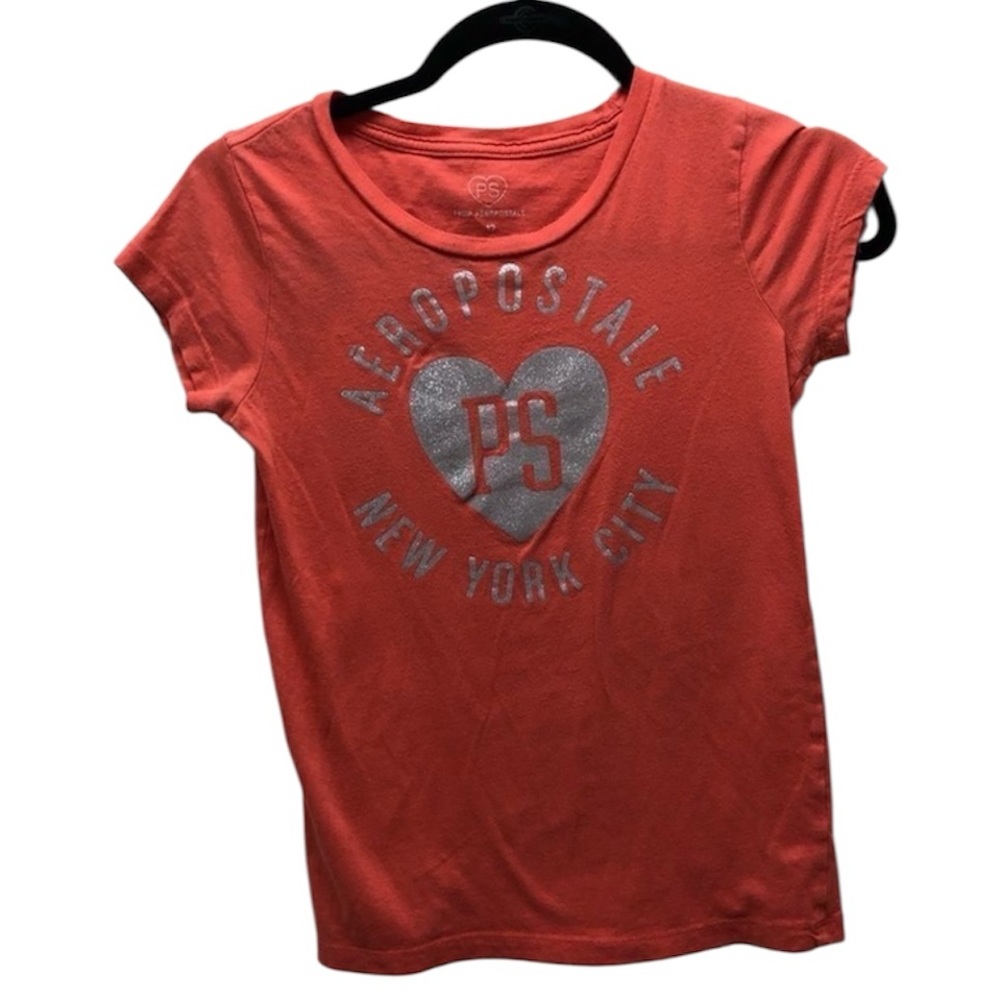 Aeropostale Orange NY Tee Girls 12